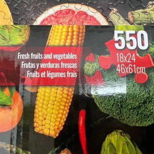 FINAL!  Fresh Fruit and Vegetables Puzzle 550 PC